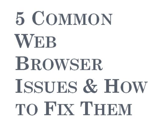 How to fix browser and internet errors