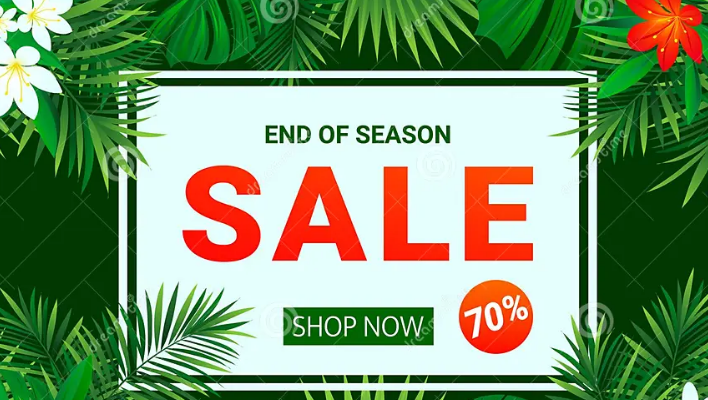 Seasonal sale coupon lists